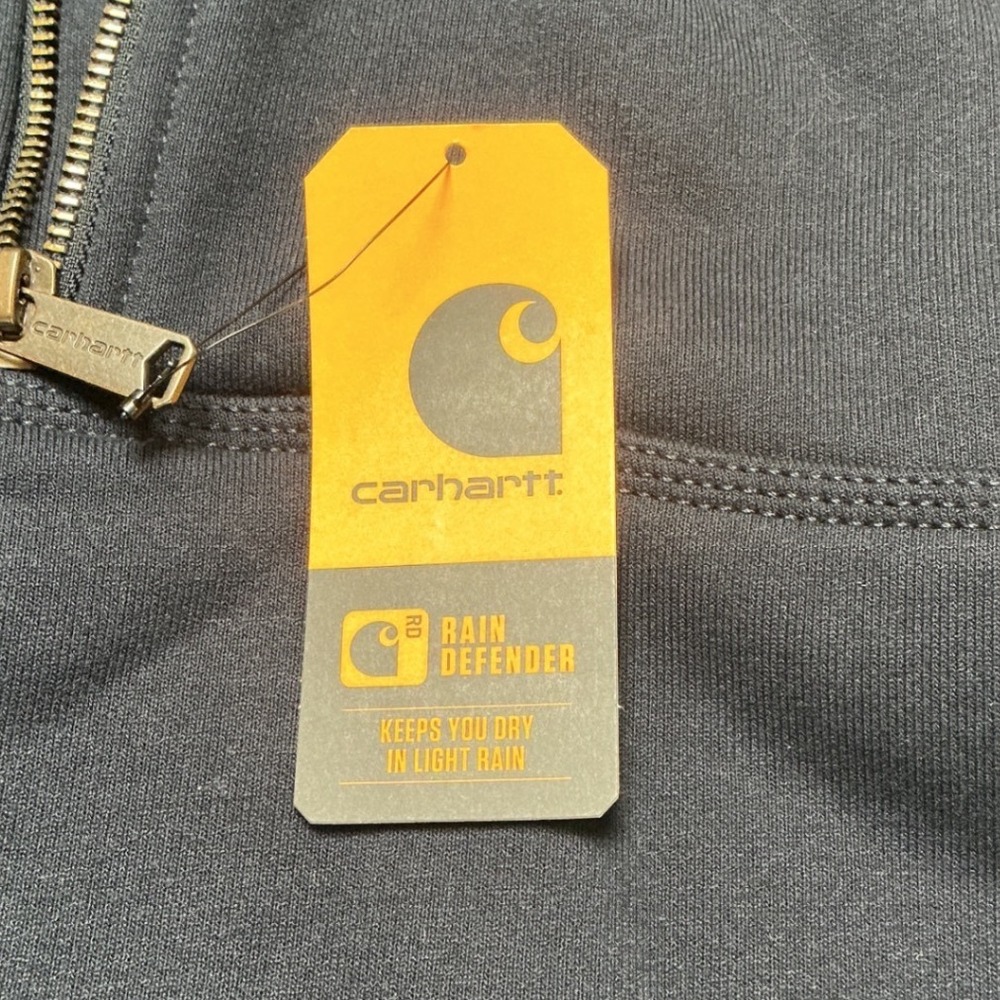 Carhartt Rain Defender QuarterZip We r Pittsburg Sweatshirt Navy Large New W Tag - Picture 4 of 6